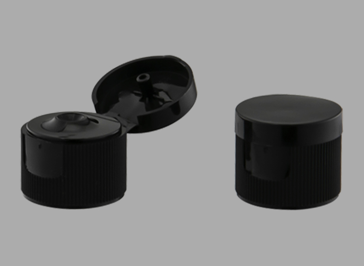 KR-5017 ฝาพลิกยาง ขายร้อนซี่โครง 20/415 ขวดพลาสติกพลิกฝาด้านบนสำหรับขวดเครื่องสำอาง