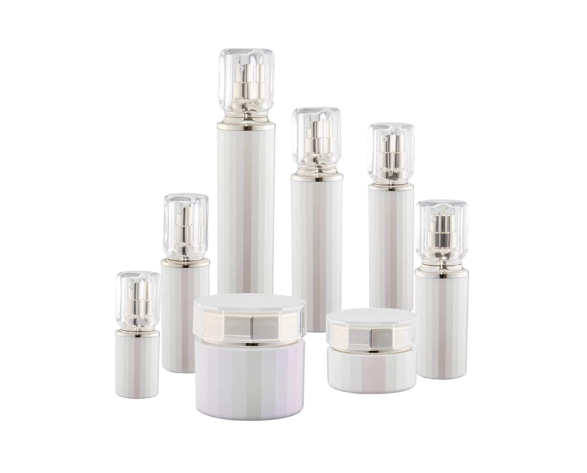 KR-4009 โรงงานผลิตขวดอะครีลิคบรรจุภัณฑ์เครื่องสำอางเดินทางขวดเครื่องสำอาง